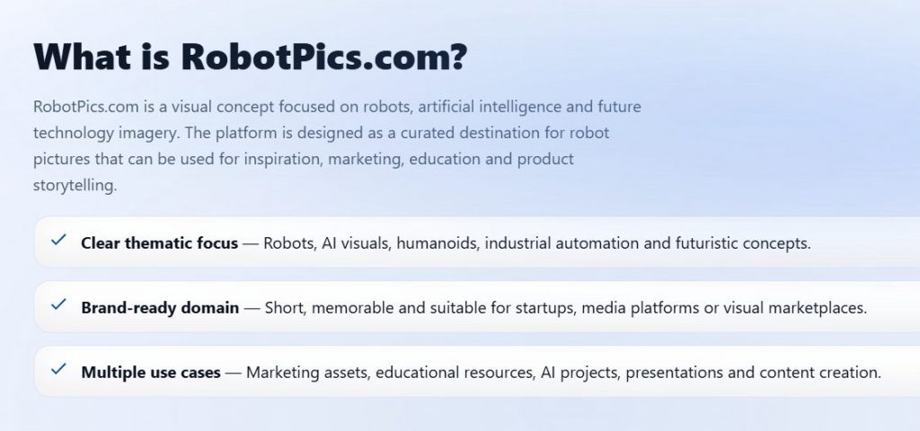 adquirir dominios valiosos de robots