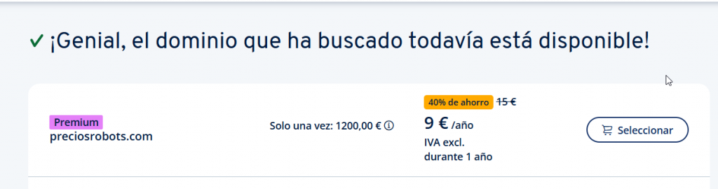 dominio rentable gran oportunidad precios robots